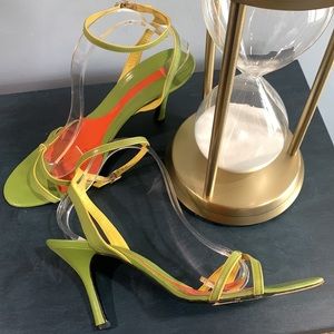 Via Spiga Avocado Green Sandals - Size 12